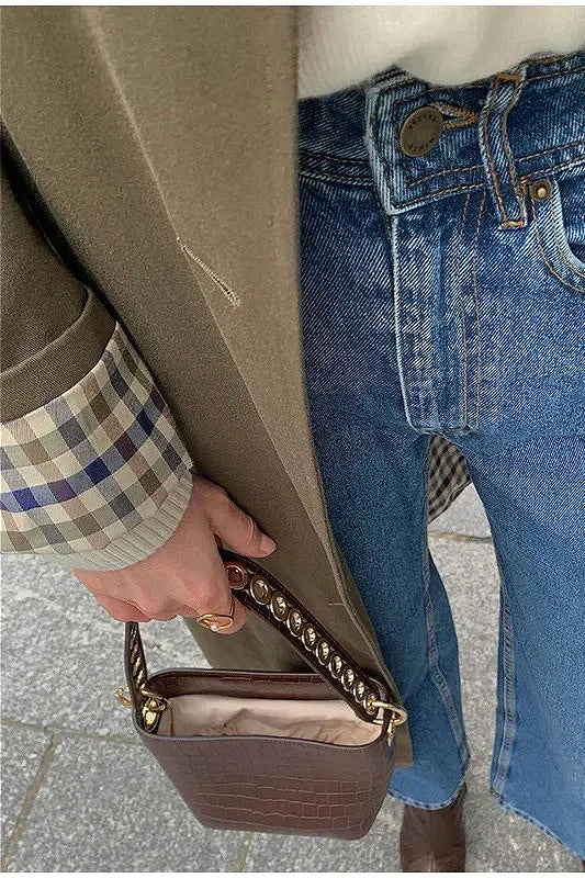 Collared Buttoned Trench Cargo Overcoat