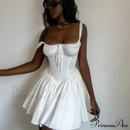 Boho Inspired Corset Mini Dress Sexy Straps Summer Dresses Christmas Party Dress