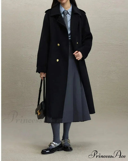 British Style Wool Red Coat