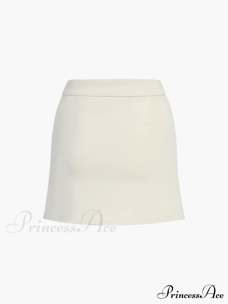 Button Front Halter Neck Backless Classic Vest Blazer With Skirt Set Sets