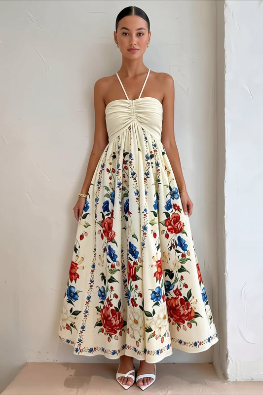 Cami Floral Vacation Maxi Boho Dress