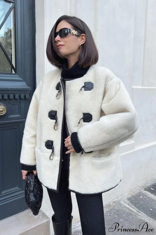 Cashmere Metal Snap Cardigan Coat