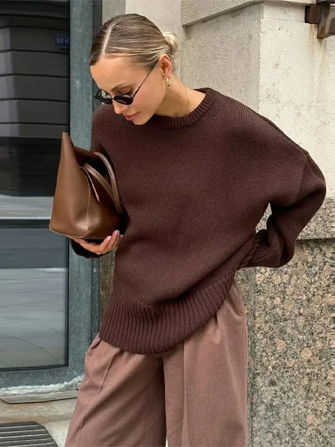 Casual Retro Long Sleeve Sweater