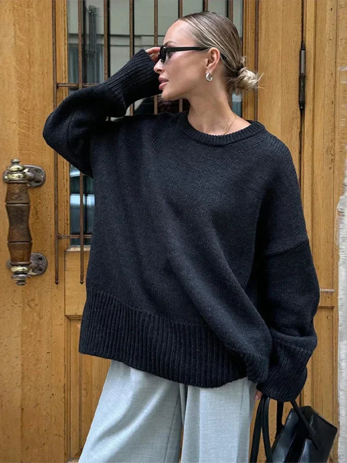 Casual Retro Long Sleeve Sweater