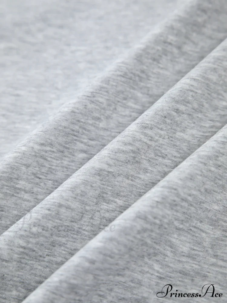 Contrast Trim Graceful Oversized Sweatshirt Sweatshirts