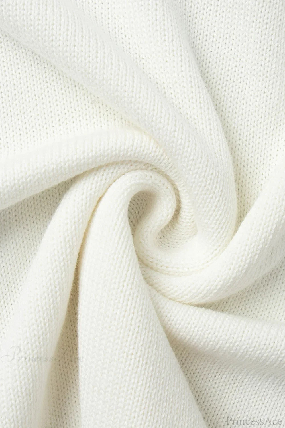 Cotton Loose Fit Off-Shoulder Knit Sweater