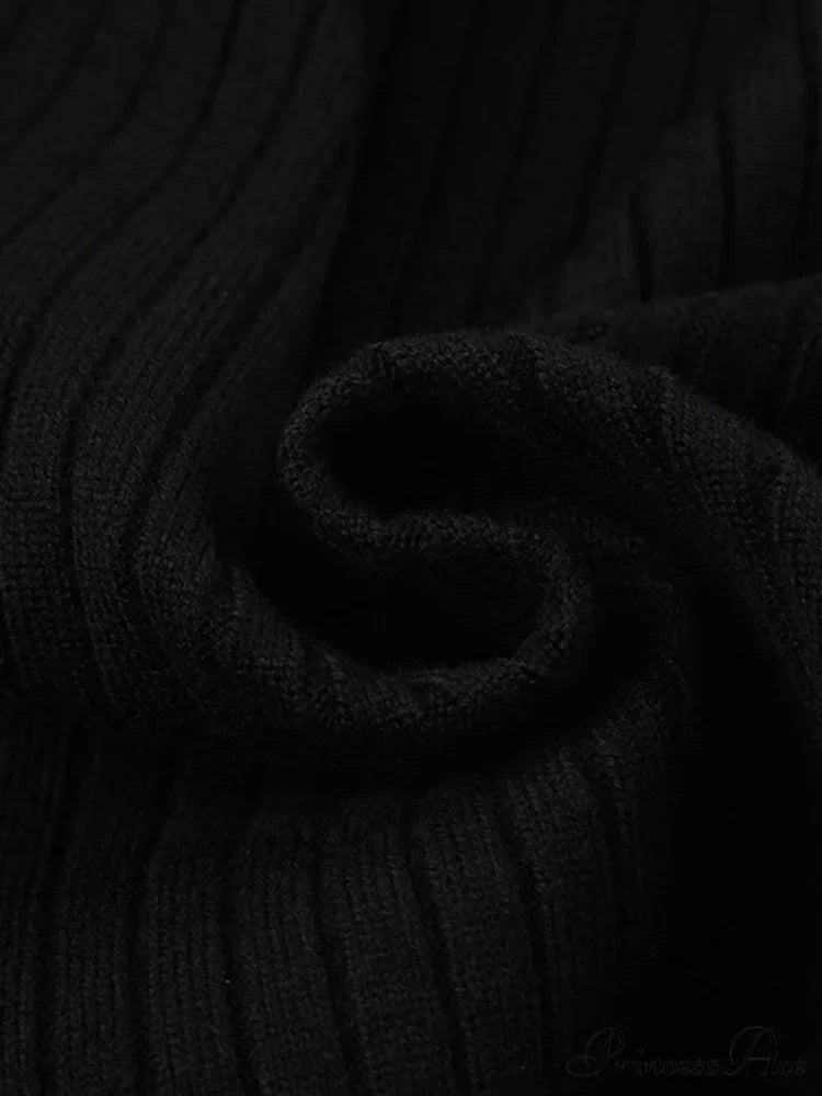 Cutout Criss Cross Trendy Ribbed Knit Crop Top Sweaters-L