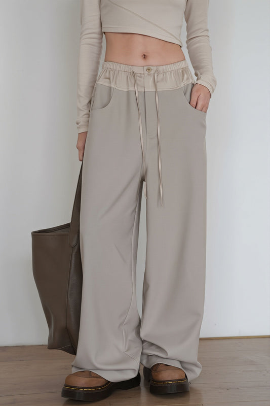Colorblock Wide Leg Yoga Pants