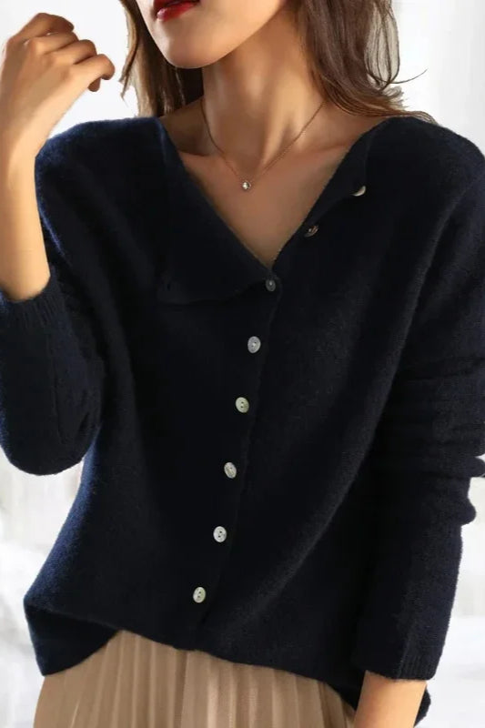 Elegant Button Knit Cardigan