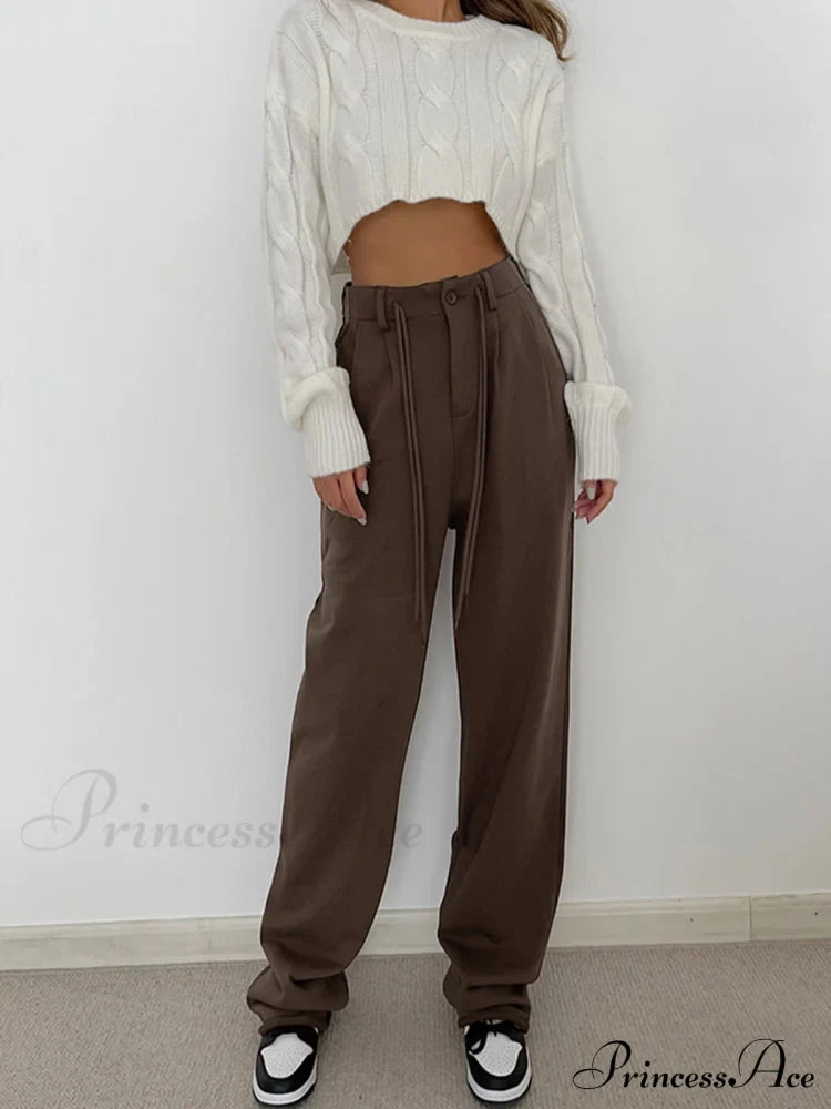 Drawstring Charming Pocket Sweatpants
