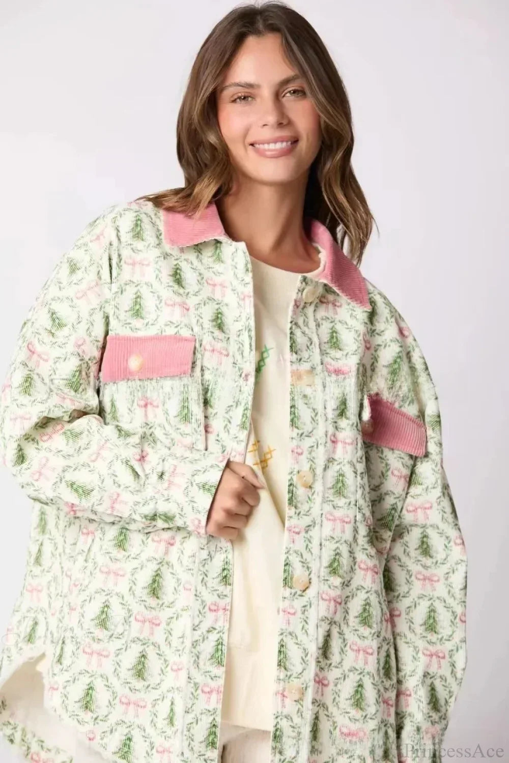 European American Christmas Jacket Coat Green / S Coats-241208