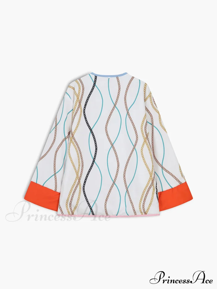 Fantasy World Double Trendy Sided Patchwork Coat Coats-L