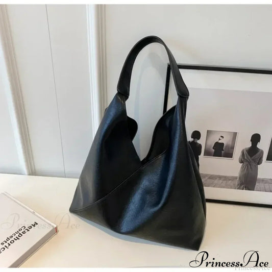 Fashion Leather Big Hobo Shoulder Bag