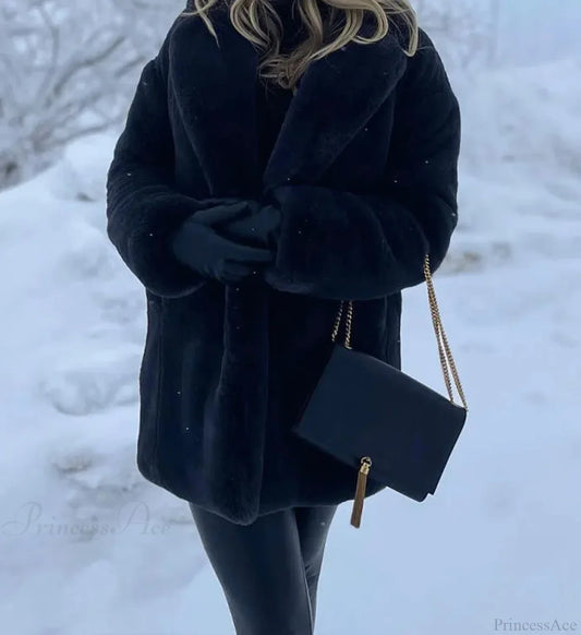 Faux Fur Thick Winter Coat Coats-241208