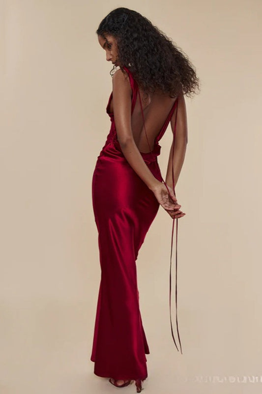 Backless Elegant Evening Maxi Dress