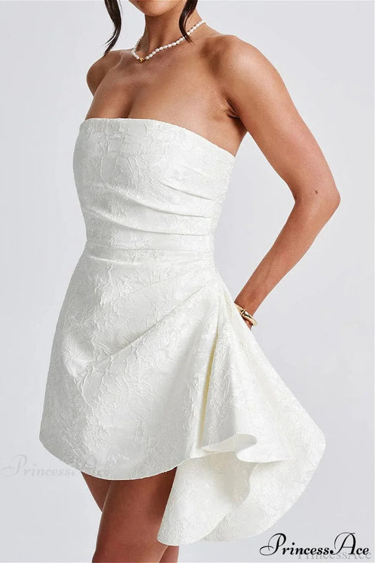 Fitted Strapless Chic Party Dress