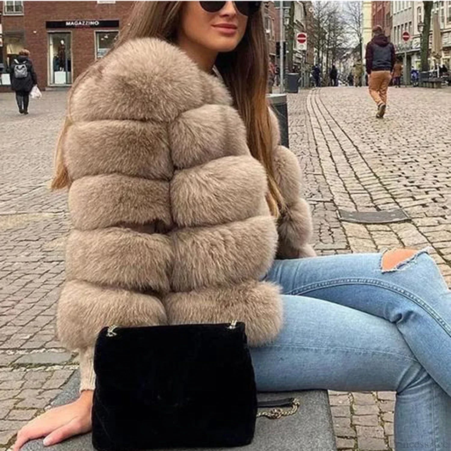 Fox Fur Winter Cold Weather Coat