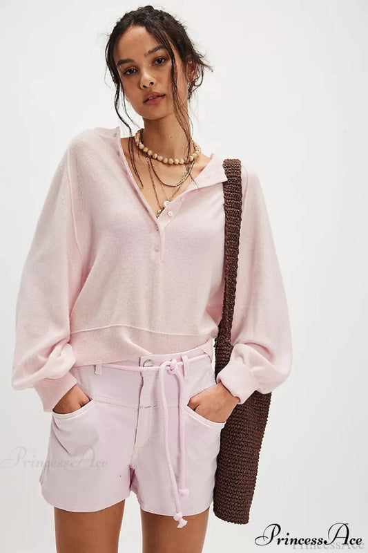 French Vintage Loose Long-Sleeve Knit Top