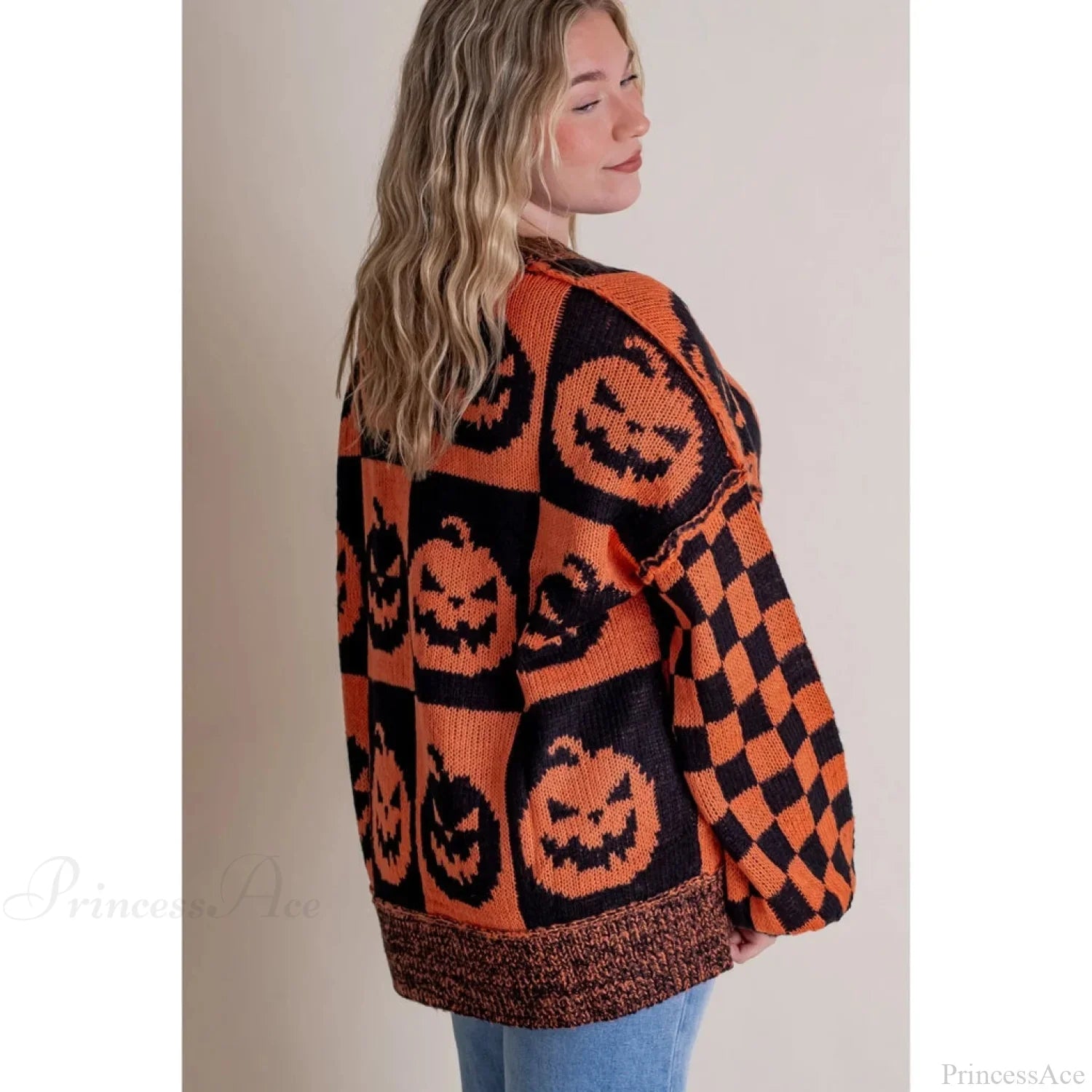 Gingerbread Aesthetic Christmas Sweater - Long Sleeve Round Neck Sweaters-L