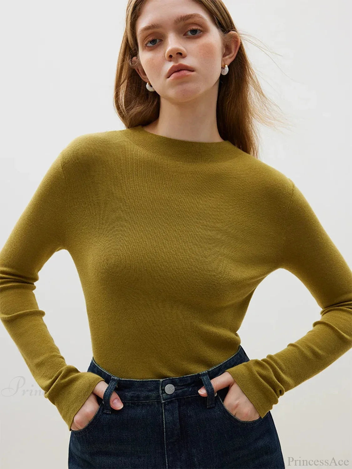 Half Turtleneck Soft Gentle Comfortable Sweater