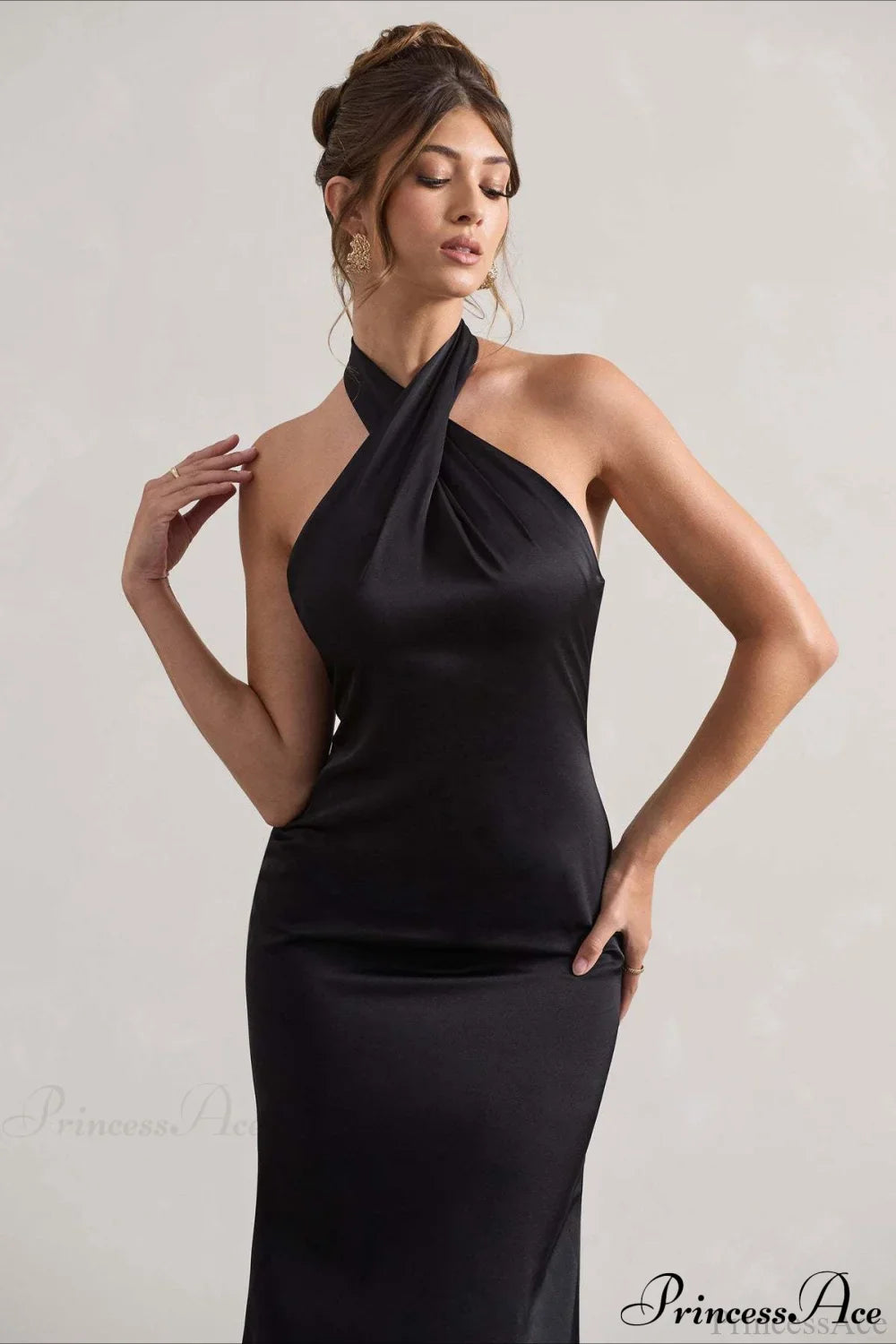 Halter Neck Sheath Formal Party Dress – Shop PrincessAce