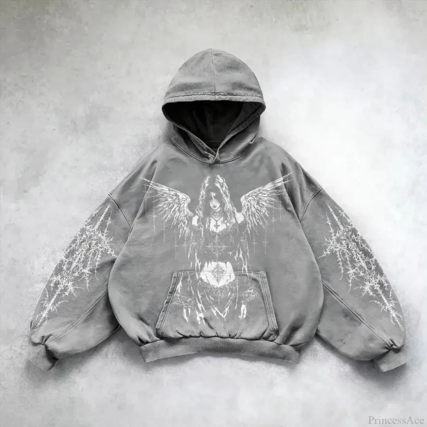Joker Trend Fleece Hoodie white / M