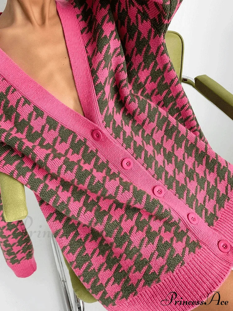 Knitted Homewear Graceful Lounge Set Cardigan