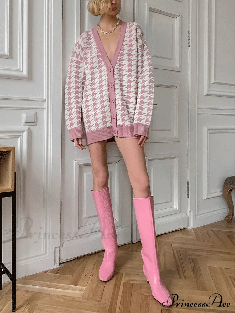 Knitted Homewear Graceful Lounge Set Cardigan