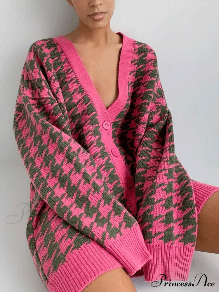 Knitted Homewear Graceful Lounge Set Rose / S Cardigan