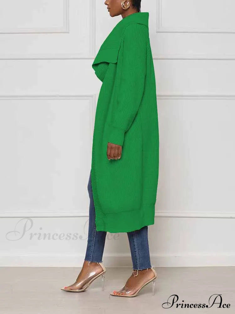 Knitted Sleeveless Graceful Floral Mini Dress Cardigan