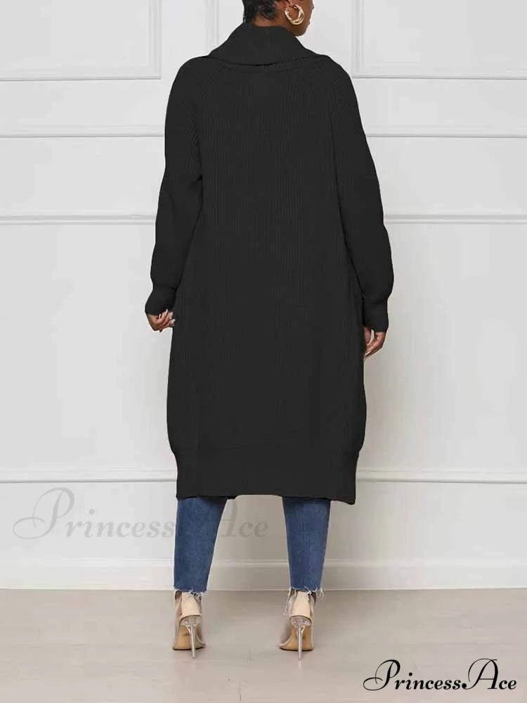 Knitted Sleeveless Graceful Floral Mini Dress Cardigan