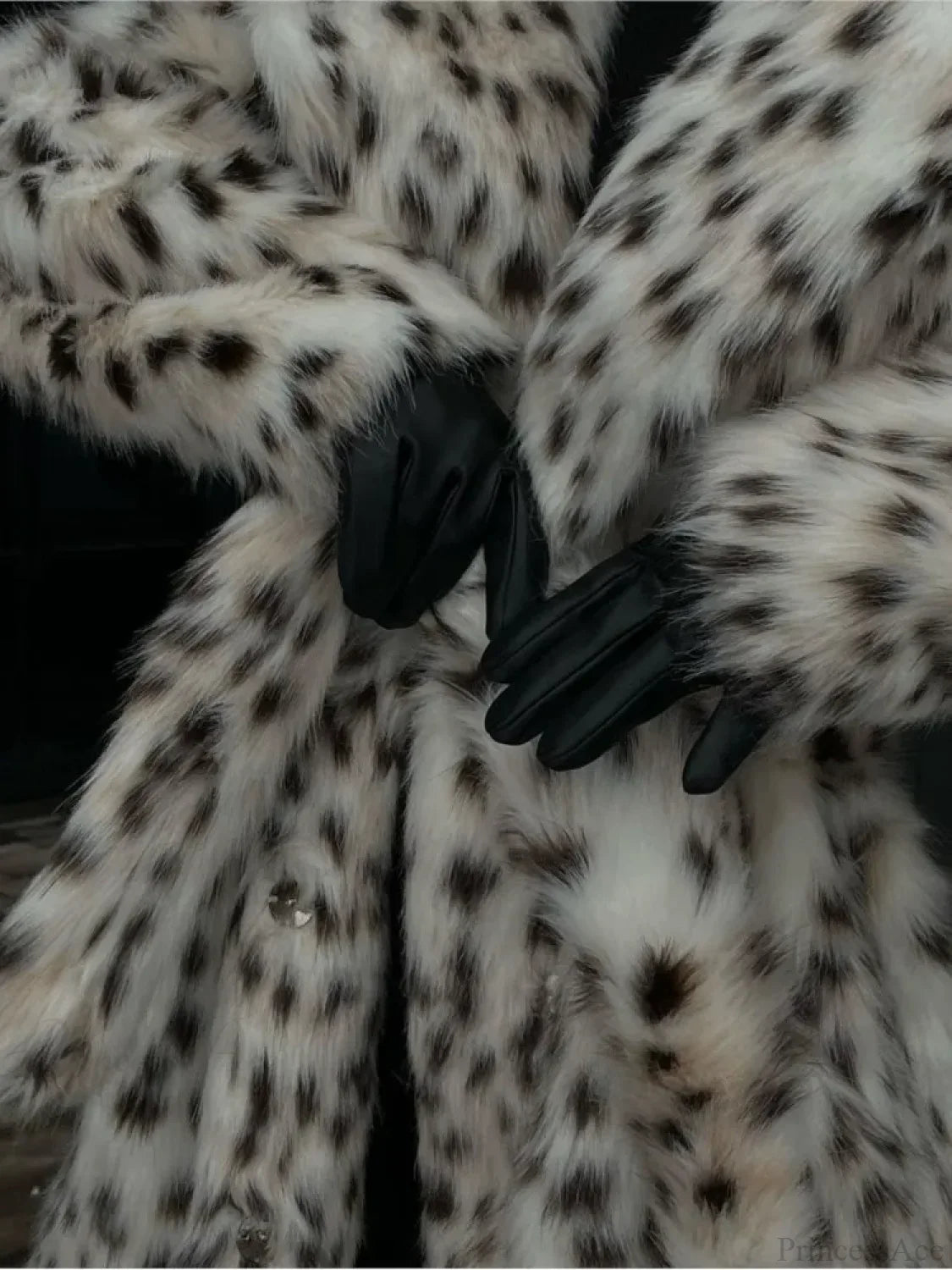 Lace-Up Grey Woolen High Collar Overcoat