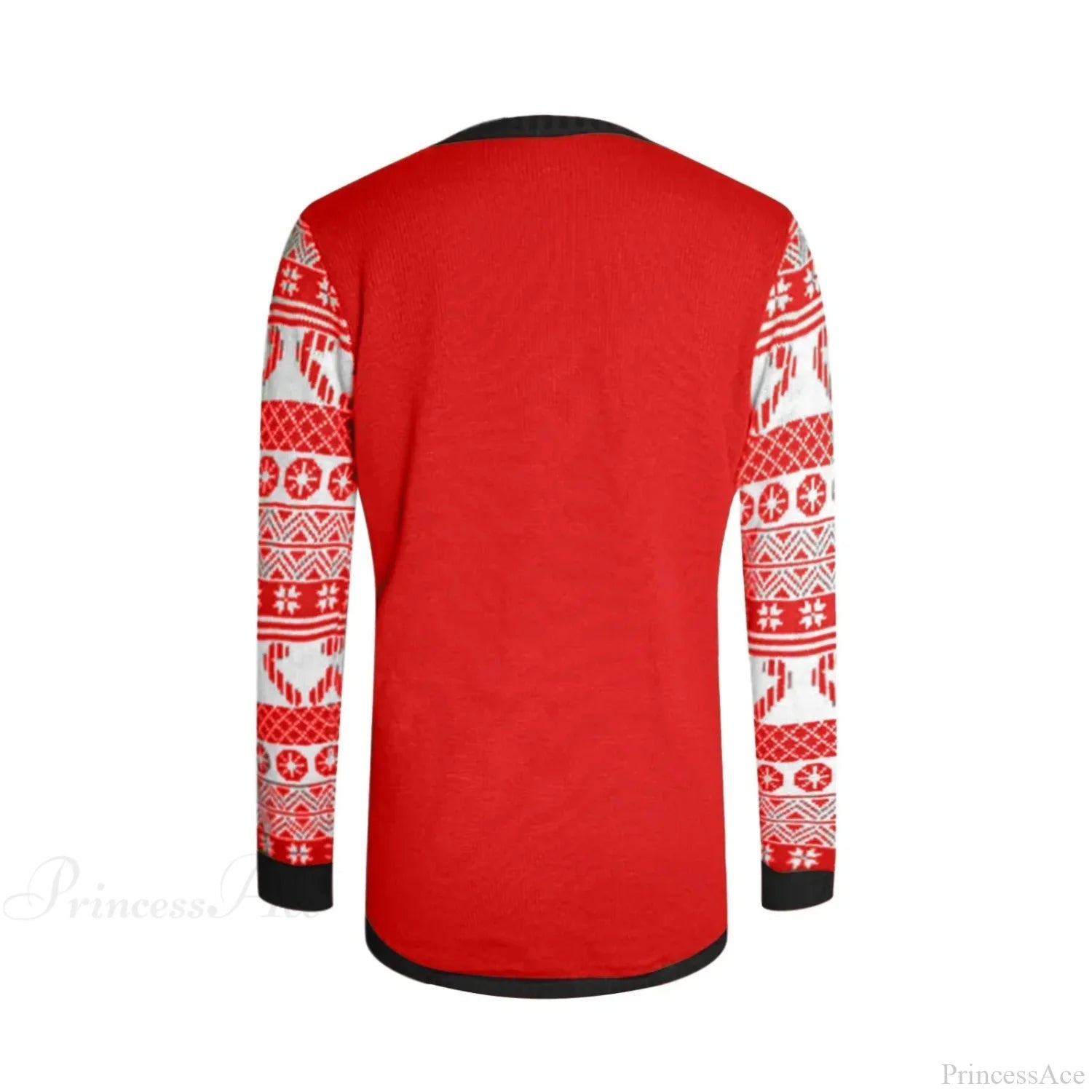 Ladies Cartoon Casual Loose Pullover Christmas Sweater Sweaters-L