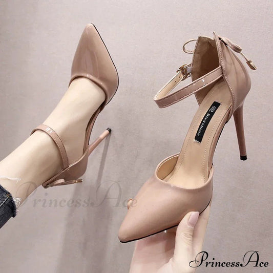 New Pumps Shoes PointedFashion Sexy Black Wedding Bridal Ladies Heels High Heel