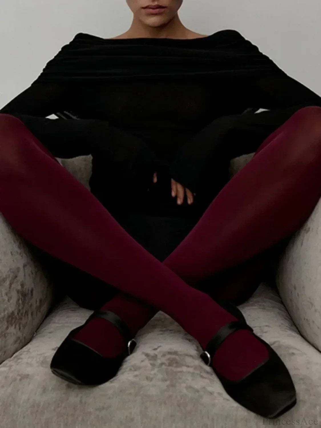 Off Shoulder Long Sleeve Skinny Sweater