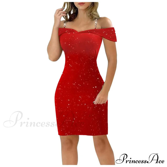 Sexy Off Shoulder Bodycon Formal Summer Slim Fit Party Club Evening Christmas Party Dress