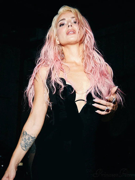 Sling Deep V Neck Black Party Dress