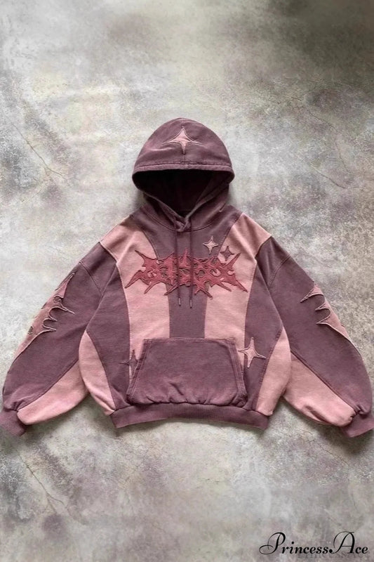 Street Y2K Collage Loose Hoodie