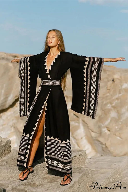 Swimwear Cover-Up Boho Dress