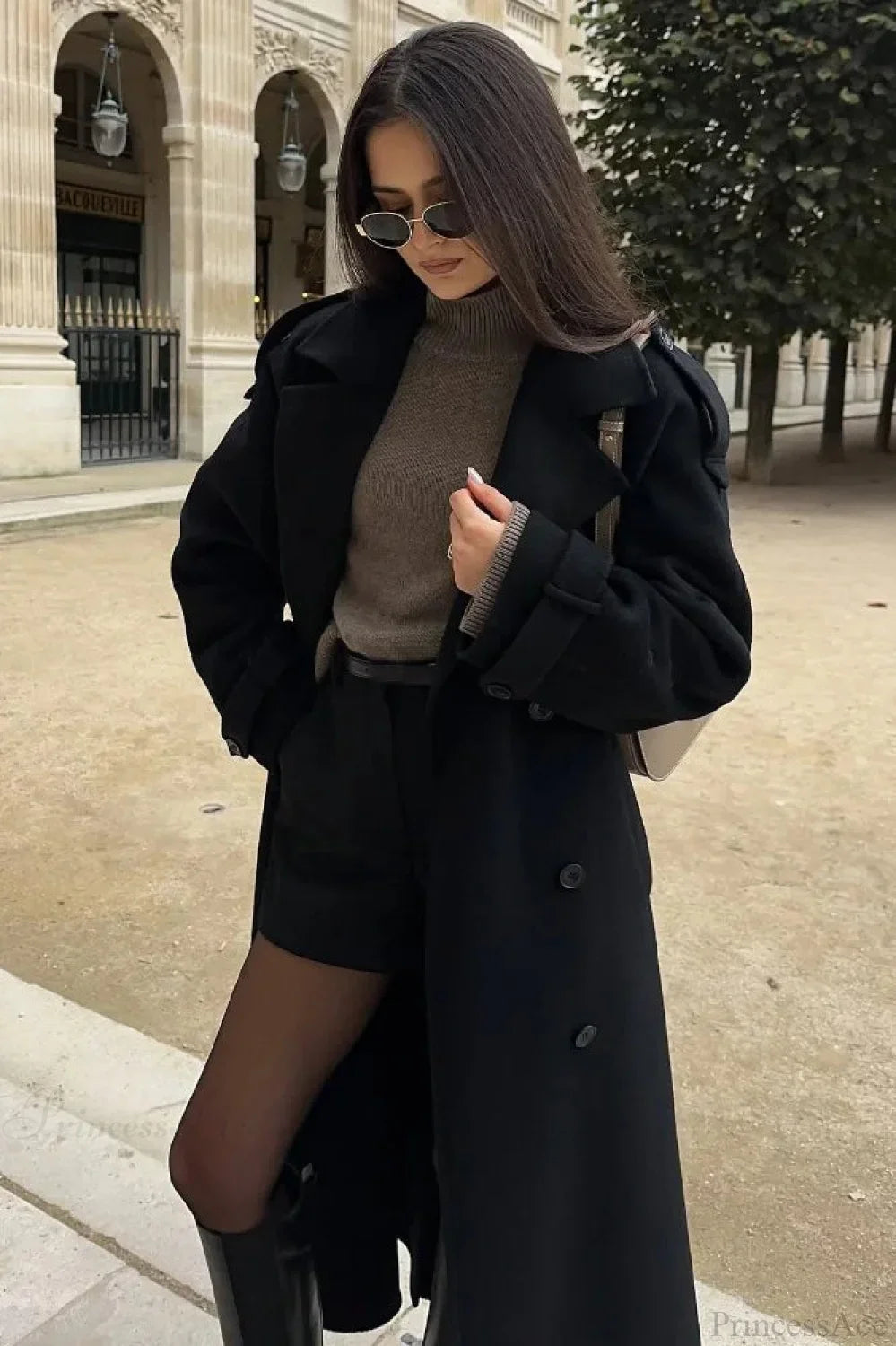 Thicken Double Button Lapel Coat