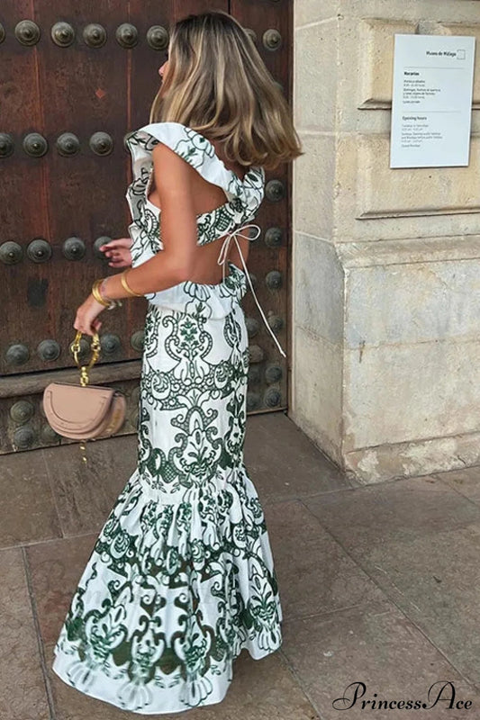 Vintage Cotton Floral Boho Dress