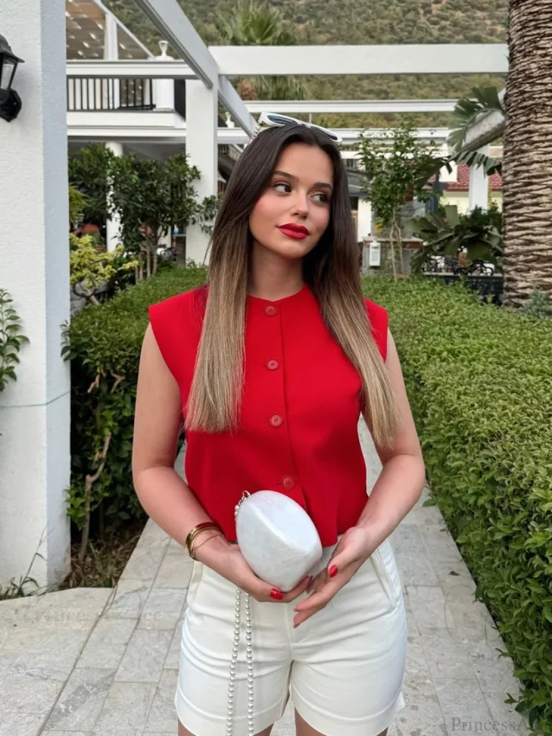 Vintage Loose Casual V Neck Long Sleeve Pullover Christmas Sweater Sweaters-L