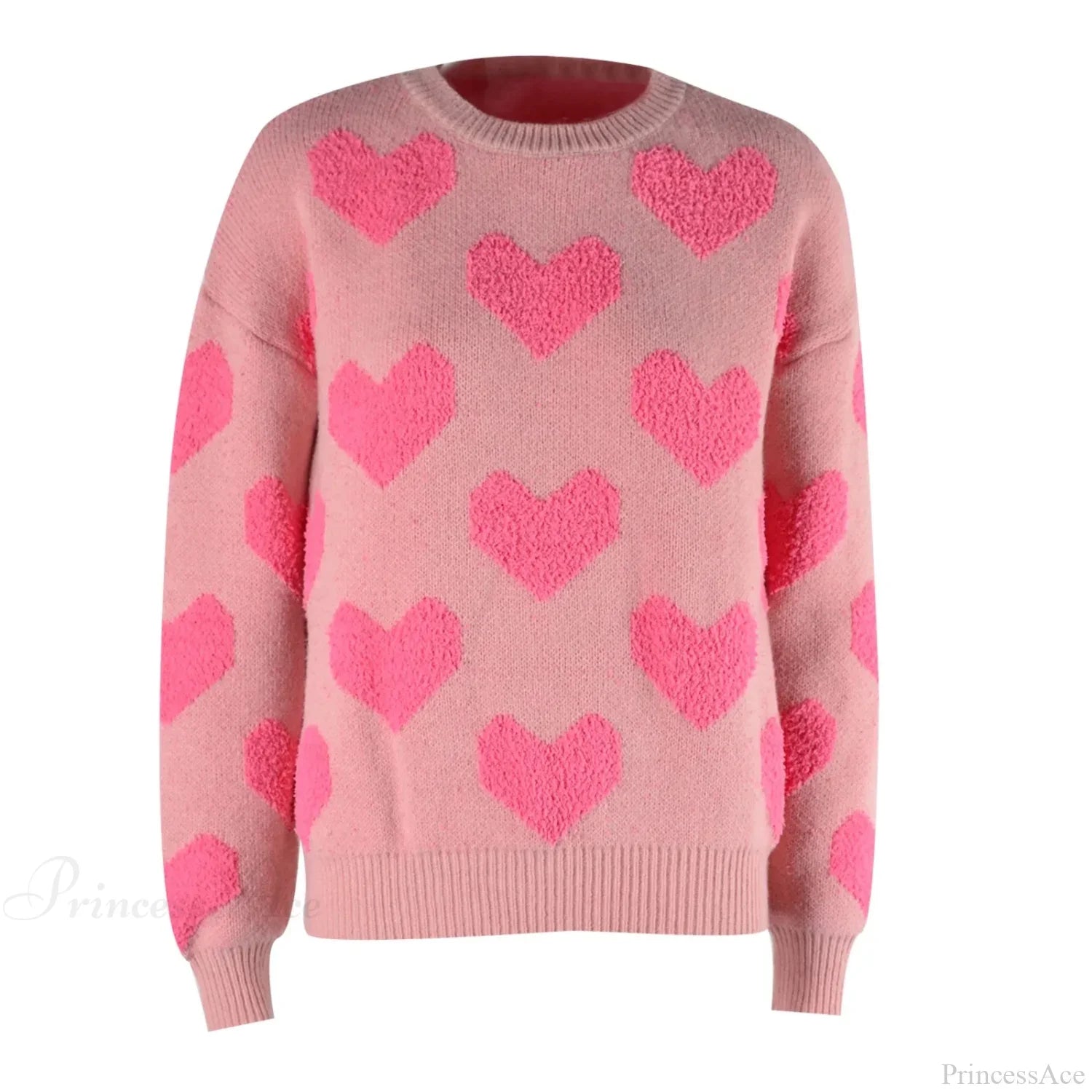 Warm Long Sleeves Cartoon Reindeer Print Pullover Christmas Sweater Sweaters-L