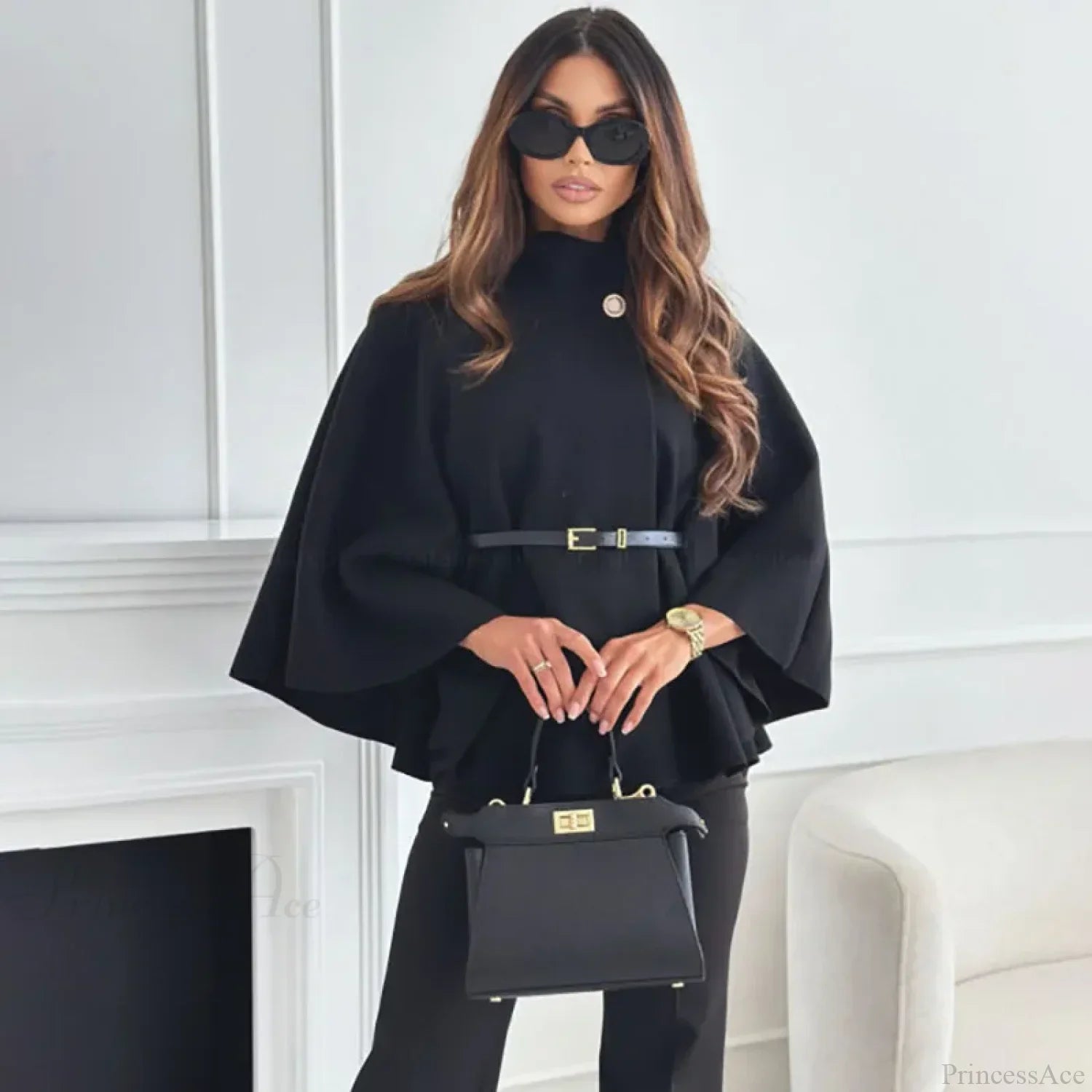 Winter Bat Sleeve Canopy Coat Coats-241208