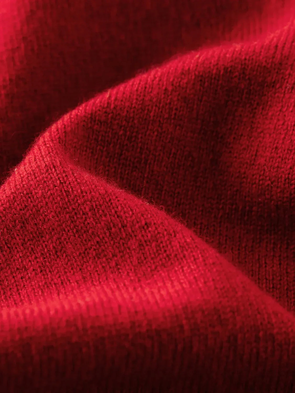 Wool Blend Round Neck Front Shoulder Short Red Cardigan Christmas Sweater Sweaters-L